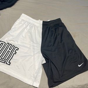 Black and White Nike gym shorts